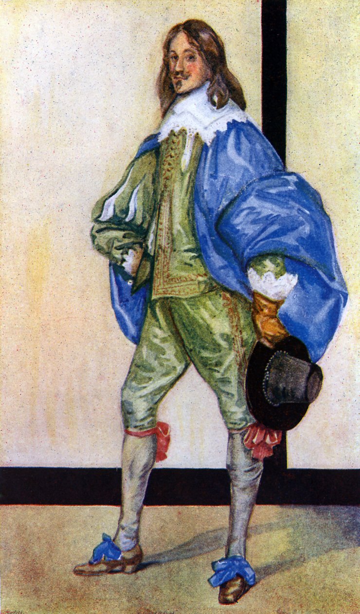 زي الرجل في عهد تشارلز الأول (1625-1649) بواسطة ديون كلايتون كالثروب