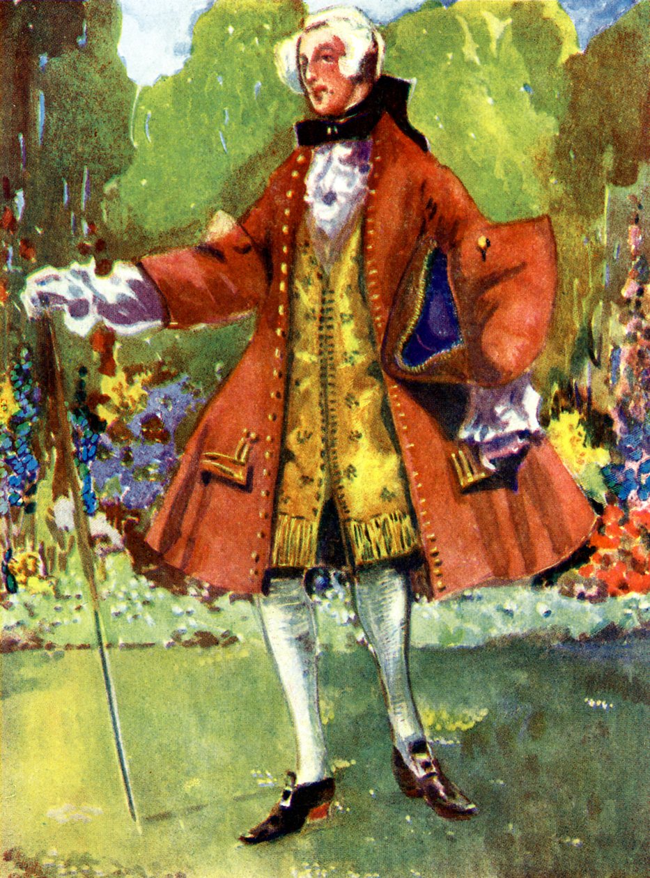زي الرجل في عهد جورج الثاني (1727-1760) بواسطة ديون كلايتون كالثروب