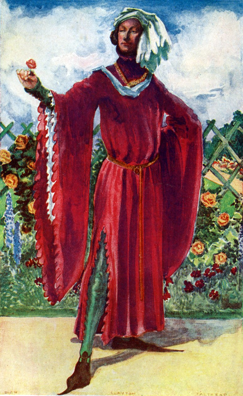 زي الرجل في عهد ريتشارد الثاني (1377-1399) بواسطة ديون كلايتون كالثروب