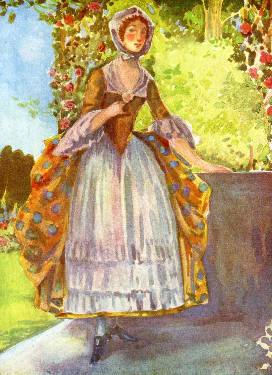 زي المرأة في عهد جورج الثاني (1727-1760) بواسطة ديون كلايتون كالثروب