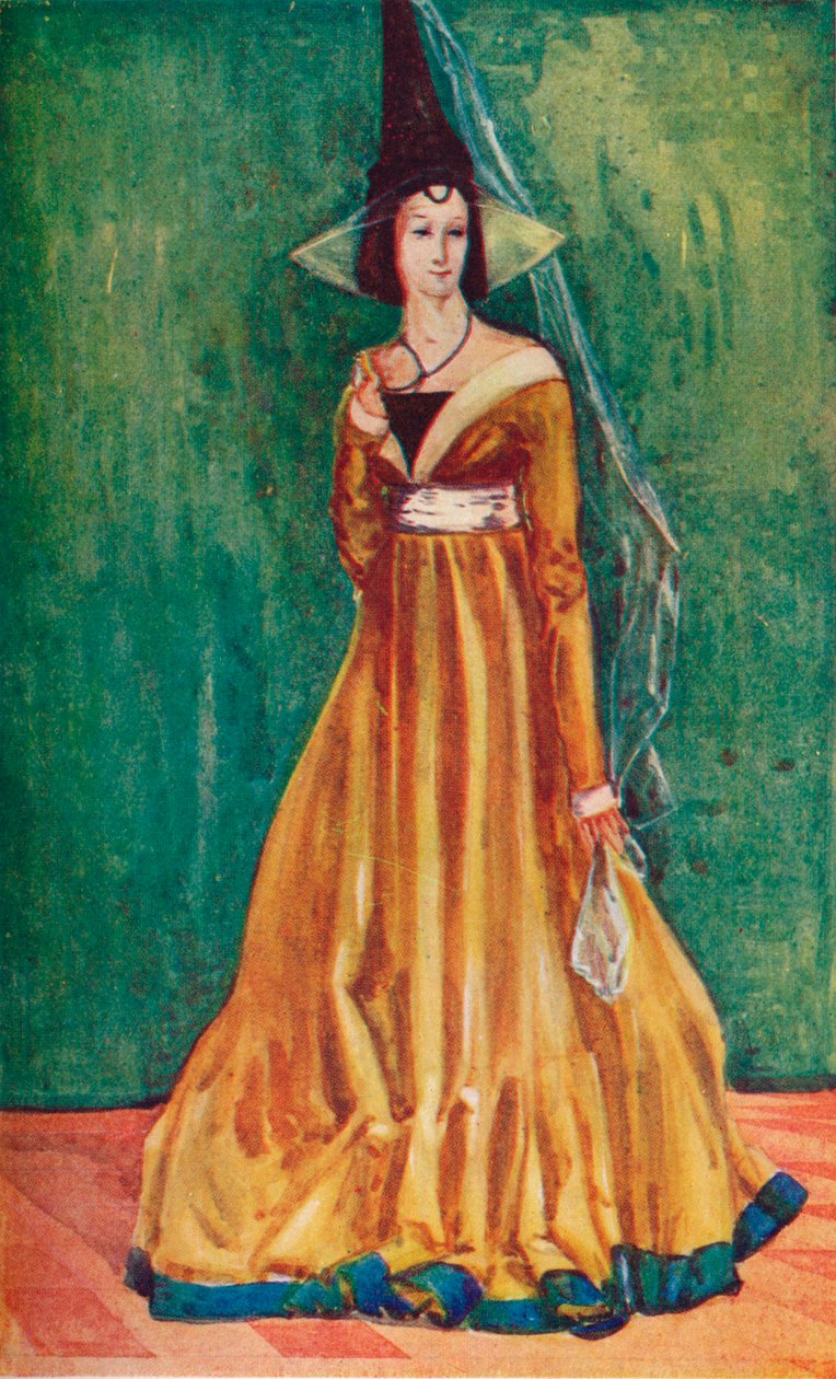 امرأة في زمن إدوارد الرابع ، 1907 بواسطة ديون كلايتون كالثروب