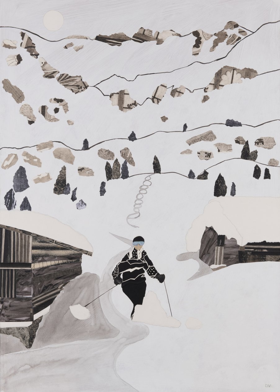 التزلج على الجليد حتى الغداء (ملصقة) بواسطة 