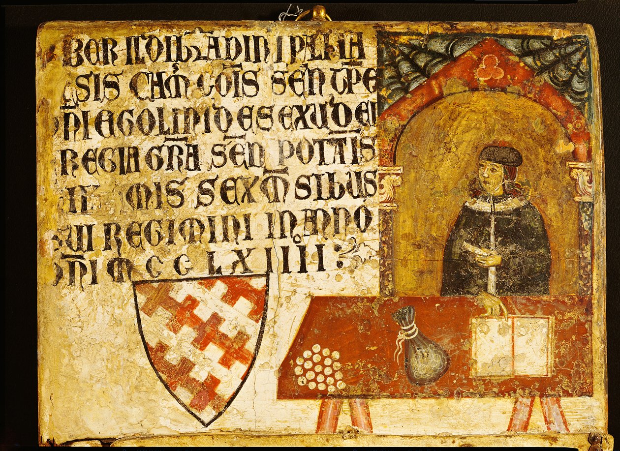 الكاردينال Ildebrandino Paglieresi في مكتبه ، 1264 (درجة الحرارة على اللوحة) بواسطة Diotisalvi أو Dietisalvi de Speme