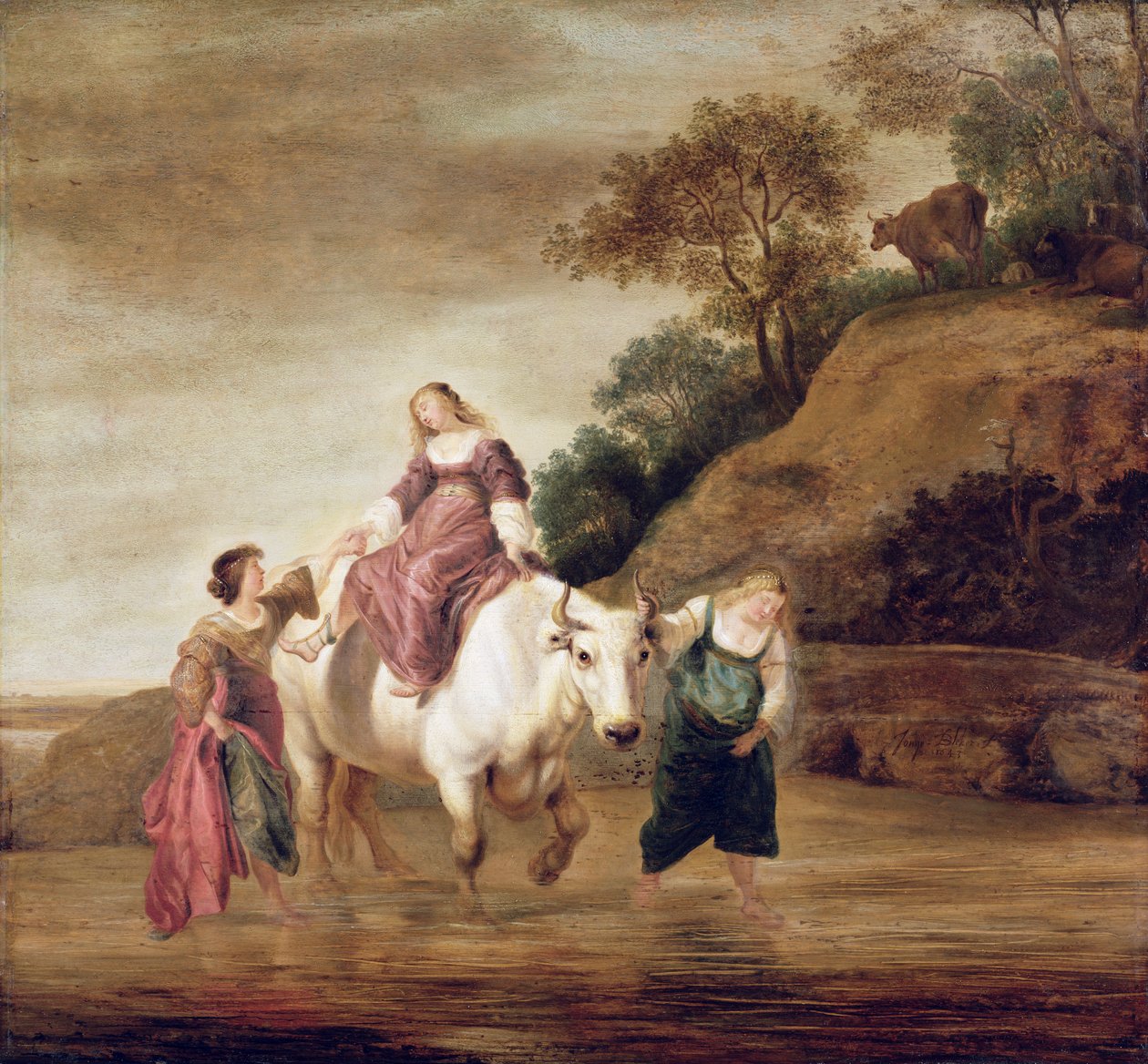 اغتصاب يوروبا ، 1643 بواسطة ديرك بليكر
