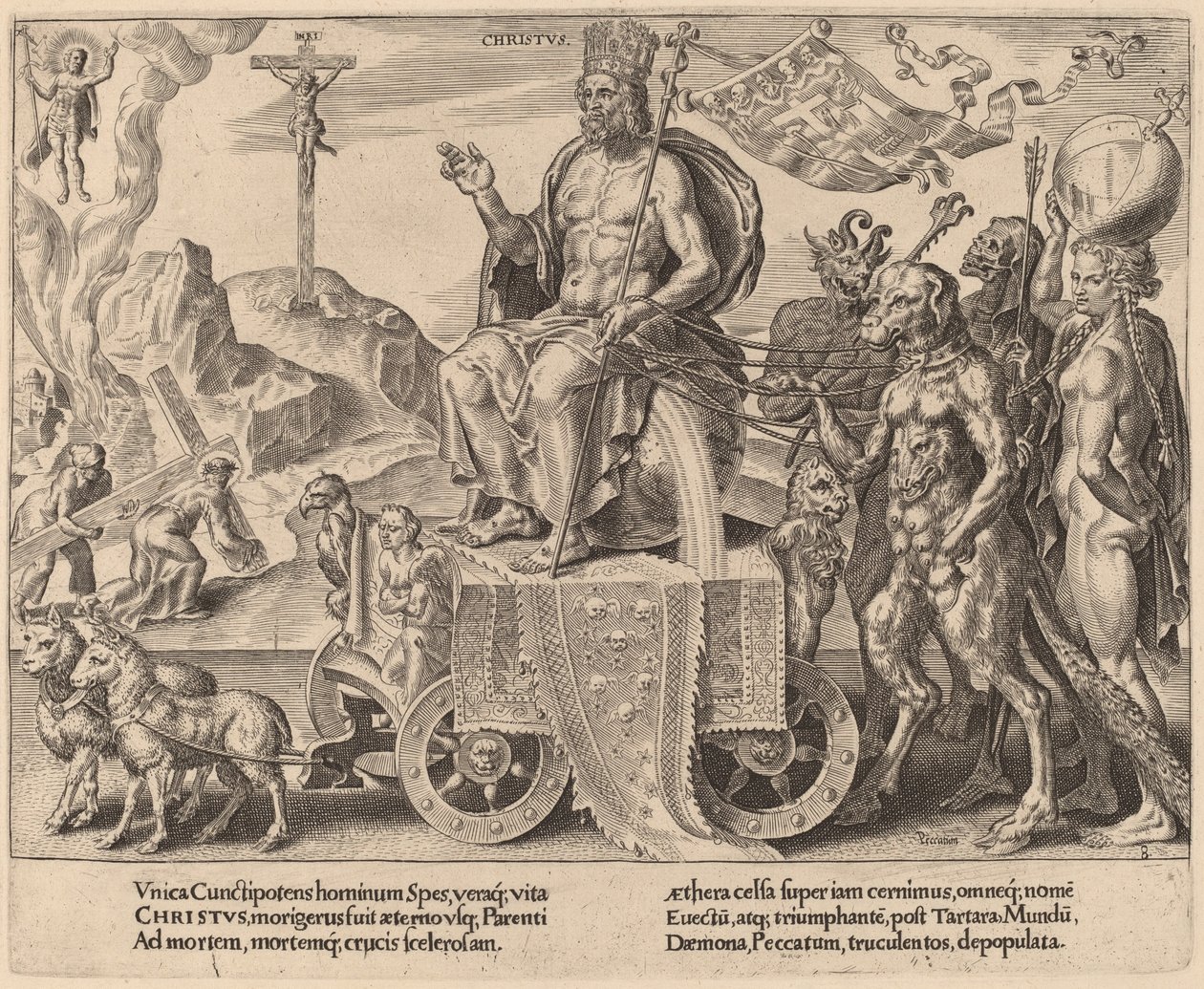 انتصار المسيح بواسطة ديرك فولكرتز كورنهرت بعد Maerten van Heemskerck