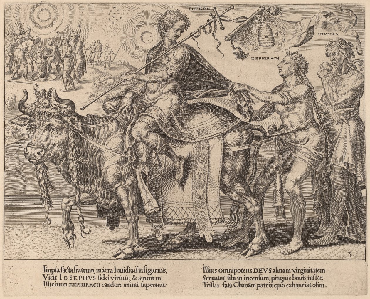 انتصار يوسف بواسطة ديرك فولكرتز كورنهرت بعد Maerten van Heemskerck