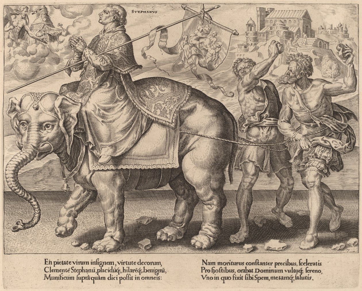 انتصار القديس ستيفن بواسطة ديرك فولكرتز كورنهرت بعد Maerten van Heemskerck