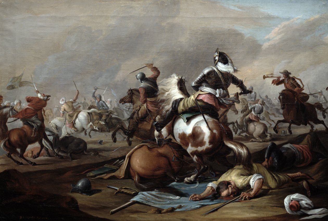 صراع الفرسان ، 1770 بواسطة ديرك لانجينديك