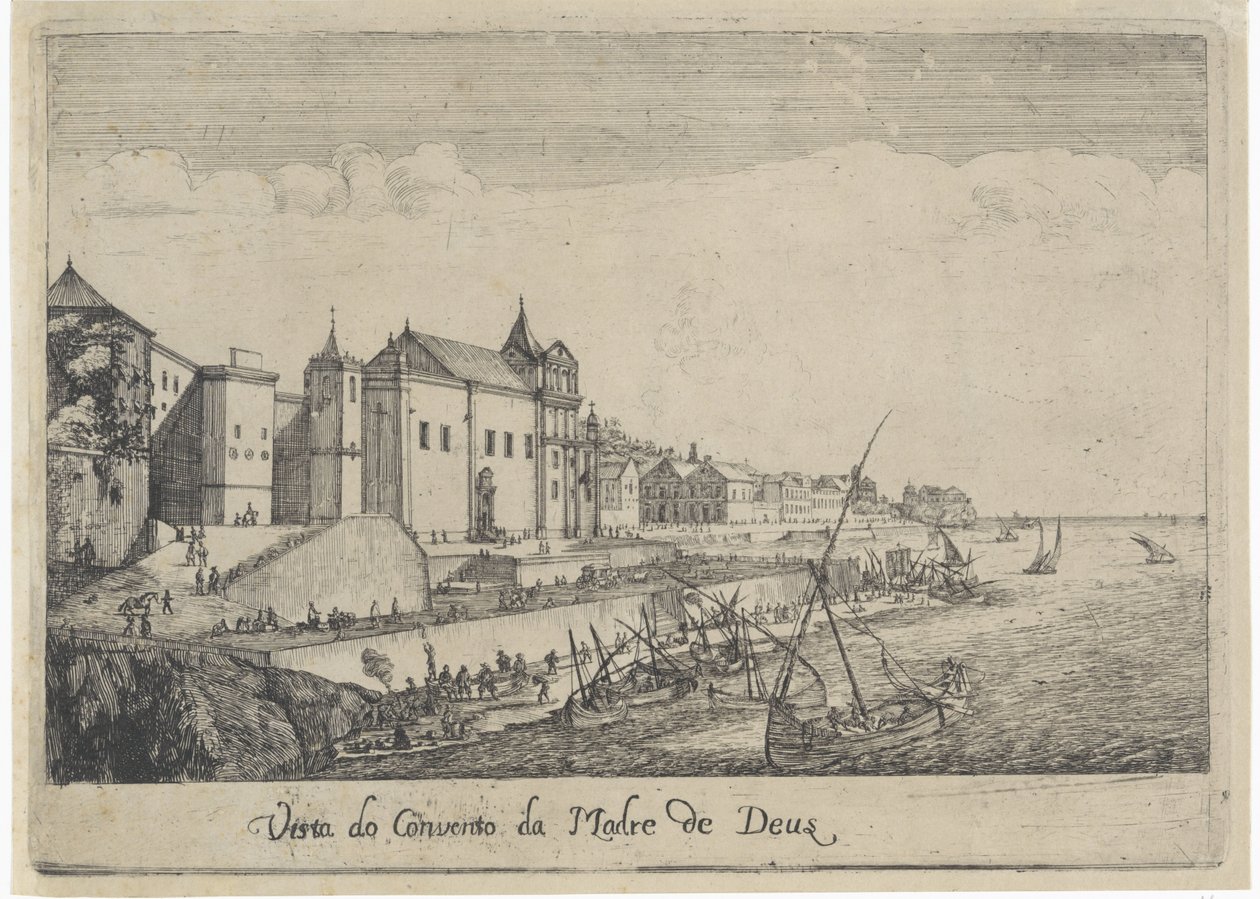 منظر لدير والدة الإله في لشبونة Vista do Convento da Madre de Deus (العنوان على الكائن) مناظر لشبونة (عنوان المسلسل) بواسطة ديرك ستوب