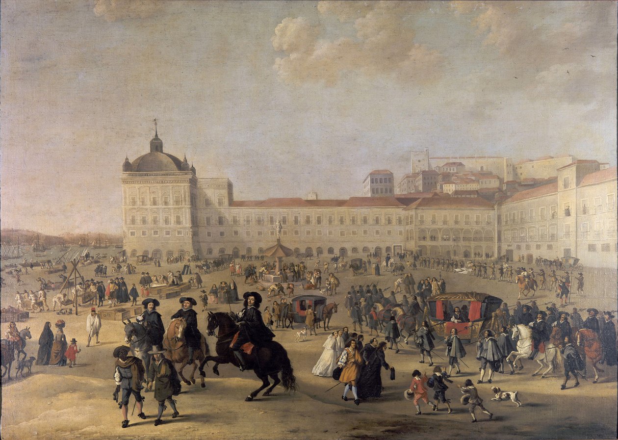 ساحة القصر Terreiro do Paço في لشبونة ، 1650 بواسطة ديرك ستوب