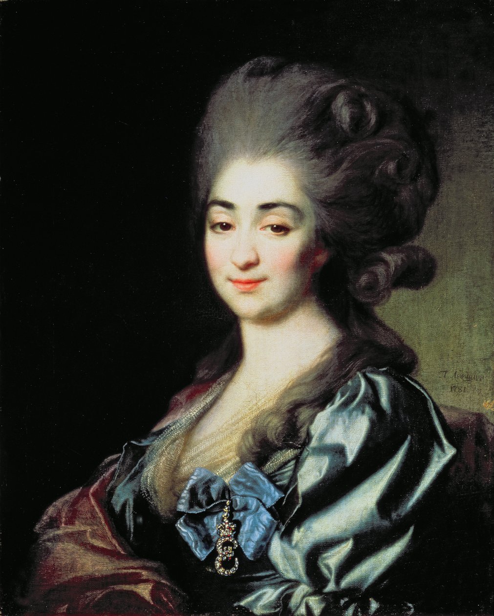 صورة للأميرة براسكوفيا نيكولاييفنا ريبينا (1756-84) 1781 بواسطة ديمتري غريغوريفيتش ليفيتسكي