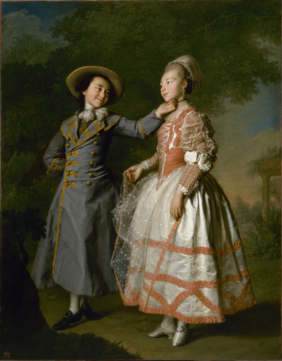 صورة لإيكاترينا خروتشوفا والكونتيسة إيكاترينا خوفانسكايا ، 1773 بواسطة ديمتري غريغوريفيتش ليفيتسكي