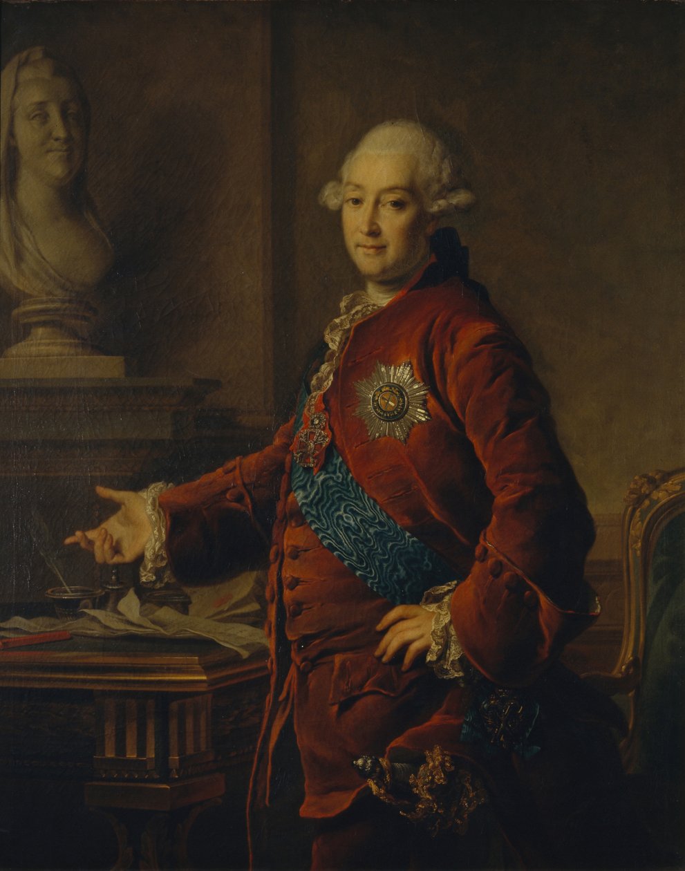صورة لنائب المستشار الأمير ألكسندر ميخائيلوفيتش غوليتسين 1723-1807 ، 1772 بواسطة ديمتري غريغوريفيتش ليفيتسكي
