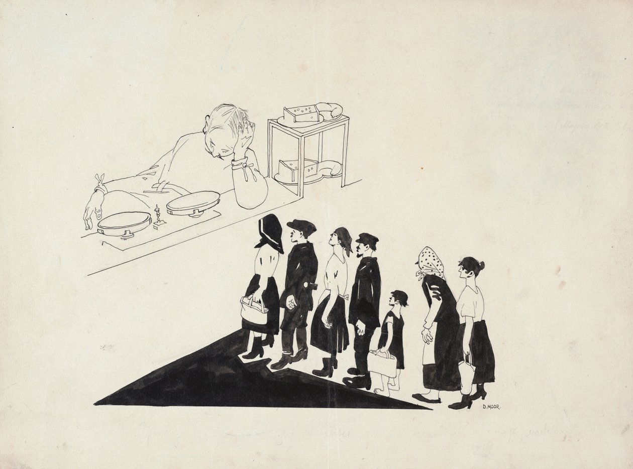 قائمة الانتظار ، 1920. بواسطة ديمتري Stakhievich مور