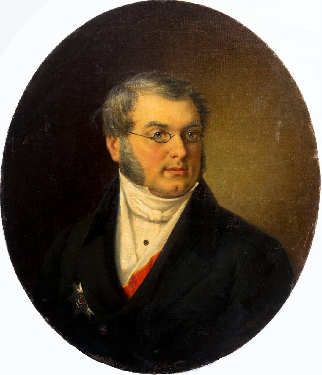 صورة للمؤلف ميخائيل نيكولايفيتش زاغوسكين 1789-1852 ، 1868. بواسطة ديمتري ميخائيلوفيتش بولوتوف