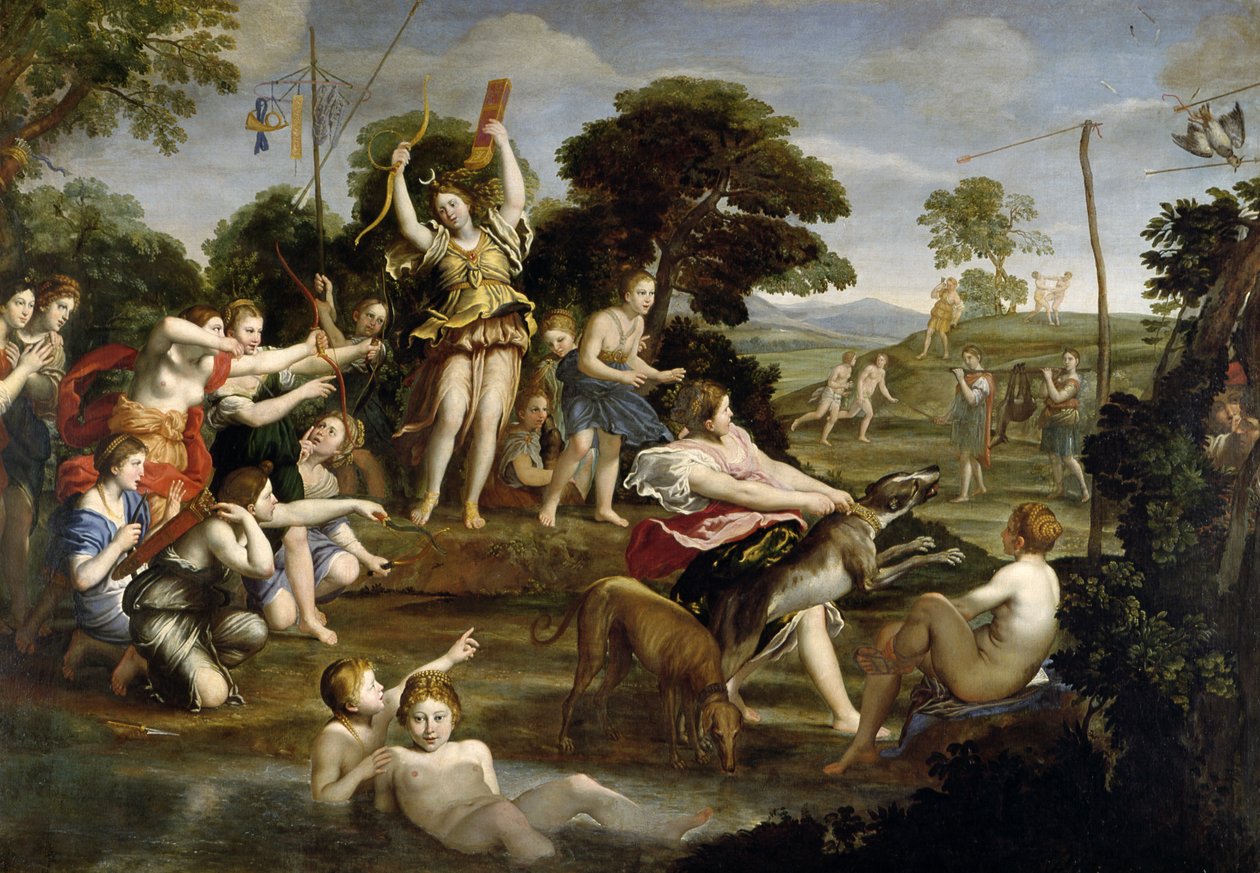 مطاردة ديانا ، 1616-1717 بواسطة دومينيكينو