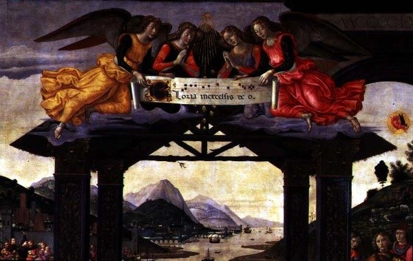 عشق المجوس ، 1488 (درجة الحرارة على اللوحة) (تفاصيل 120249) بواسطة دومينيكو غيرلاندايو