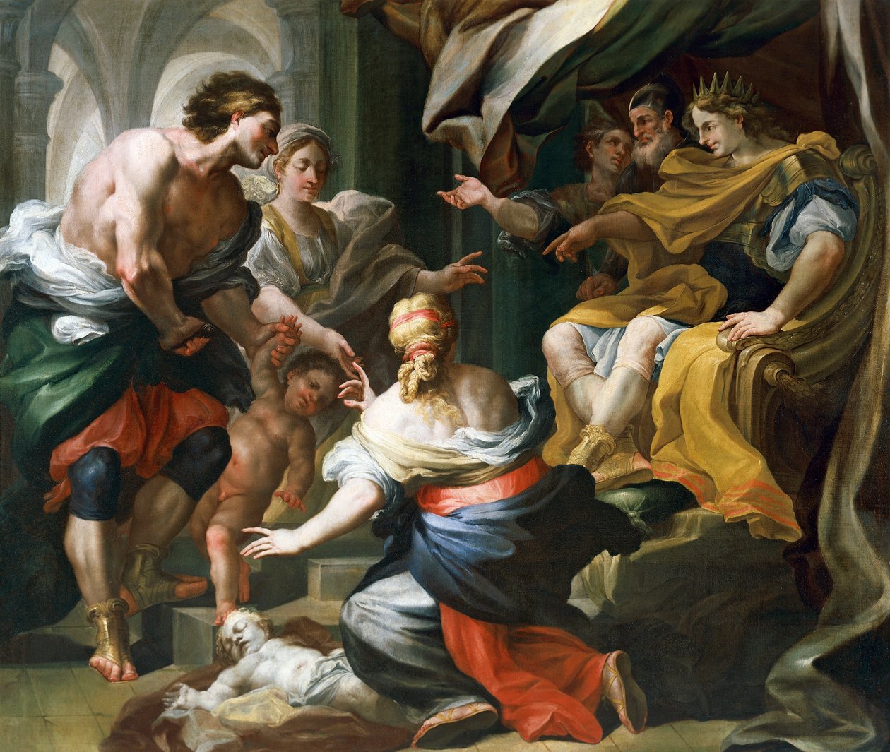 حكم سليمان لدومينيكو أنطونيو فاكارو (1678-1745) ، زيت على قماش بواسطة دومينيكو أنطونيو فاكارو