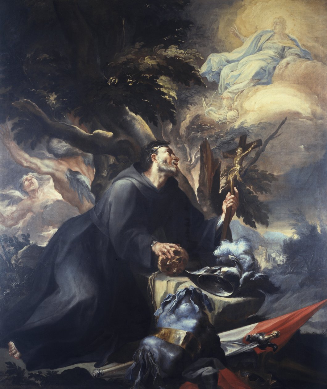 William Of Aquitaine In Penance, oil on canvas بواسطة دومينيكو أنطونيو فاكارو
