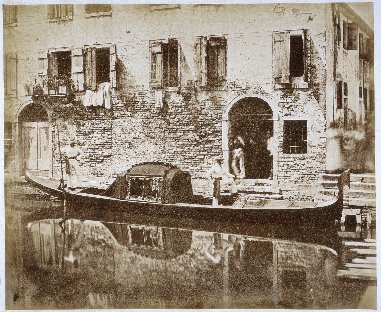 جندول في البندقية ، c.1855 بواسطة دومينيكو بريسولين