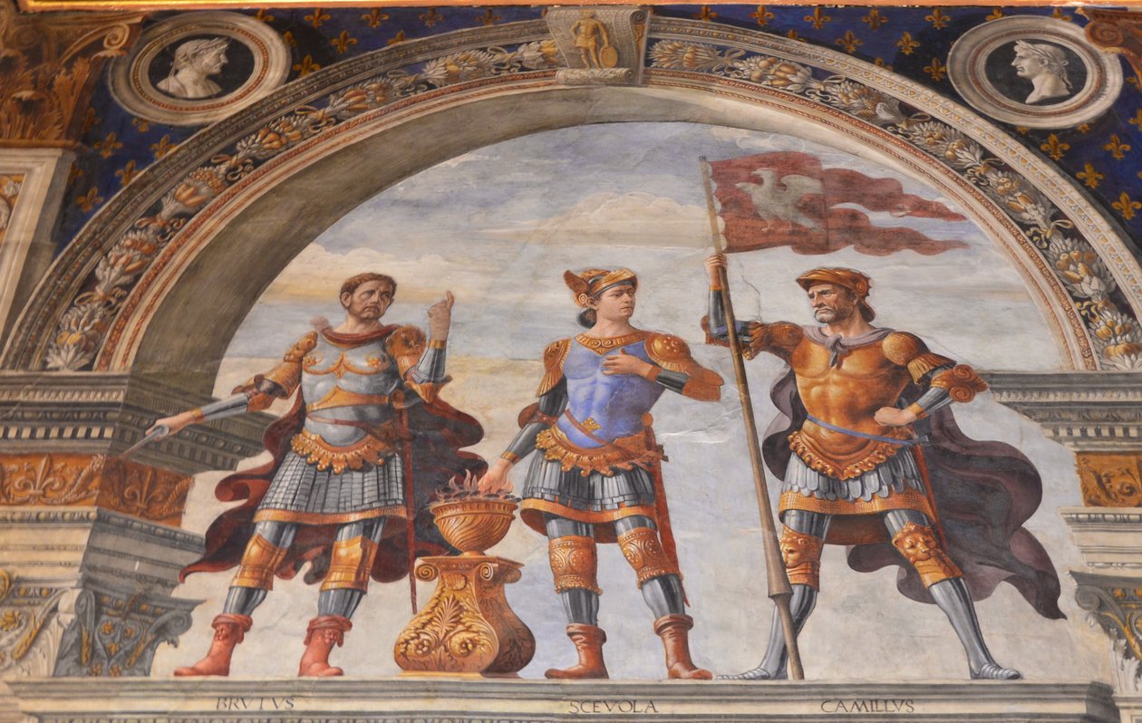 زخرفة Sala dei Gigli ، 1482-1484 بواسطة دومينيكو غيرلاندايو