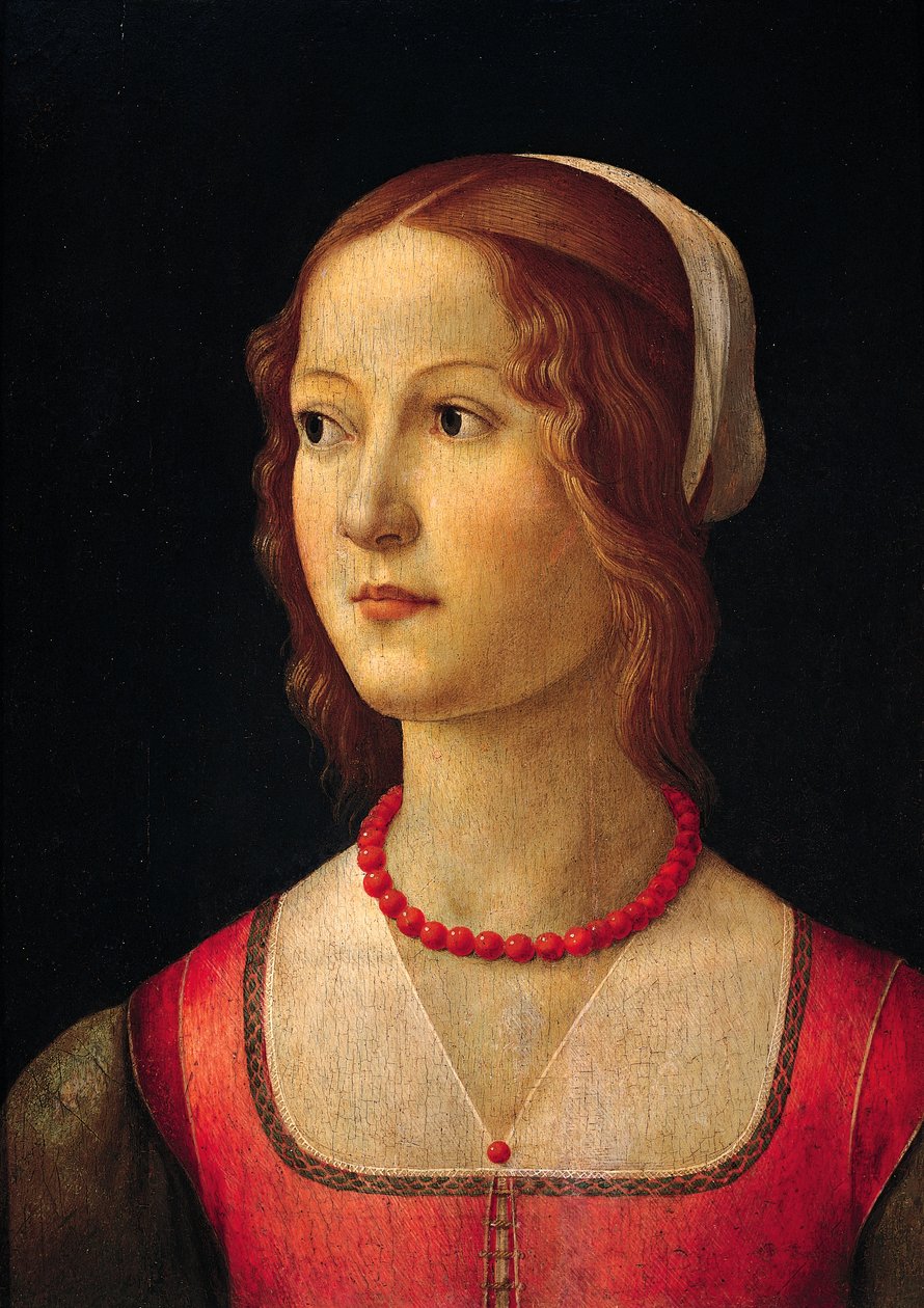 صورة لفتاة صغيرة رسمها دومينيكو غيرلاندايو (1449-1494) ، حوالي عام 1485 بواسطة دومينيكو غيرلاندايو