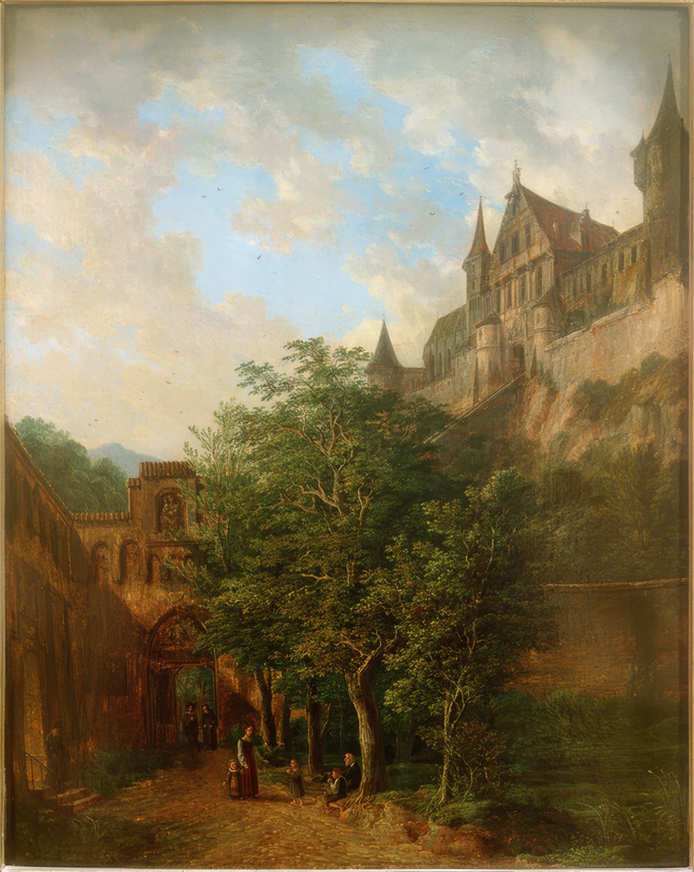 Burg Trausnitz bei Landshut بواسطة دومينيكو الثاني كواجليو