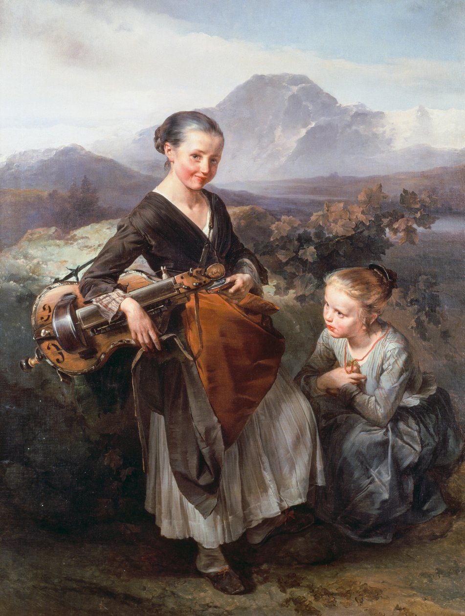 امرأة تلعب دوردي قوي ، رسمها دومينيكو إندونو (1815-1878) ، زيت على قماش بواسطة دومينيكو إندونو