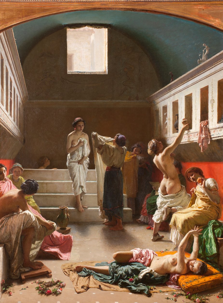 حمامات بومبي ، 1861 بواسطة دومينيكو موريلي