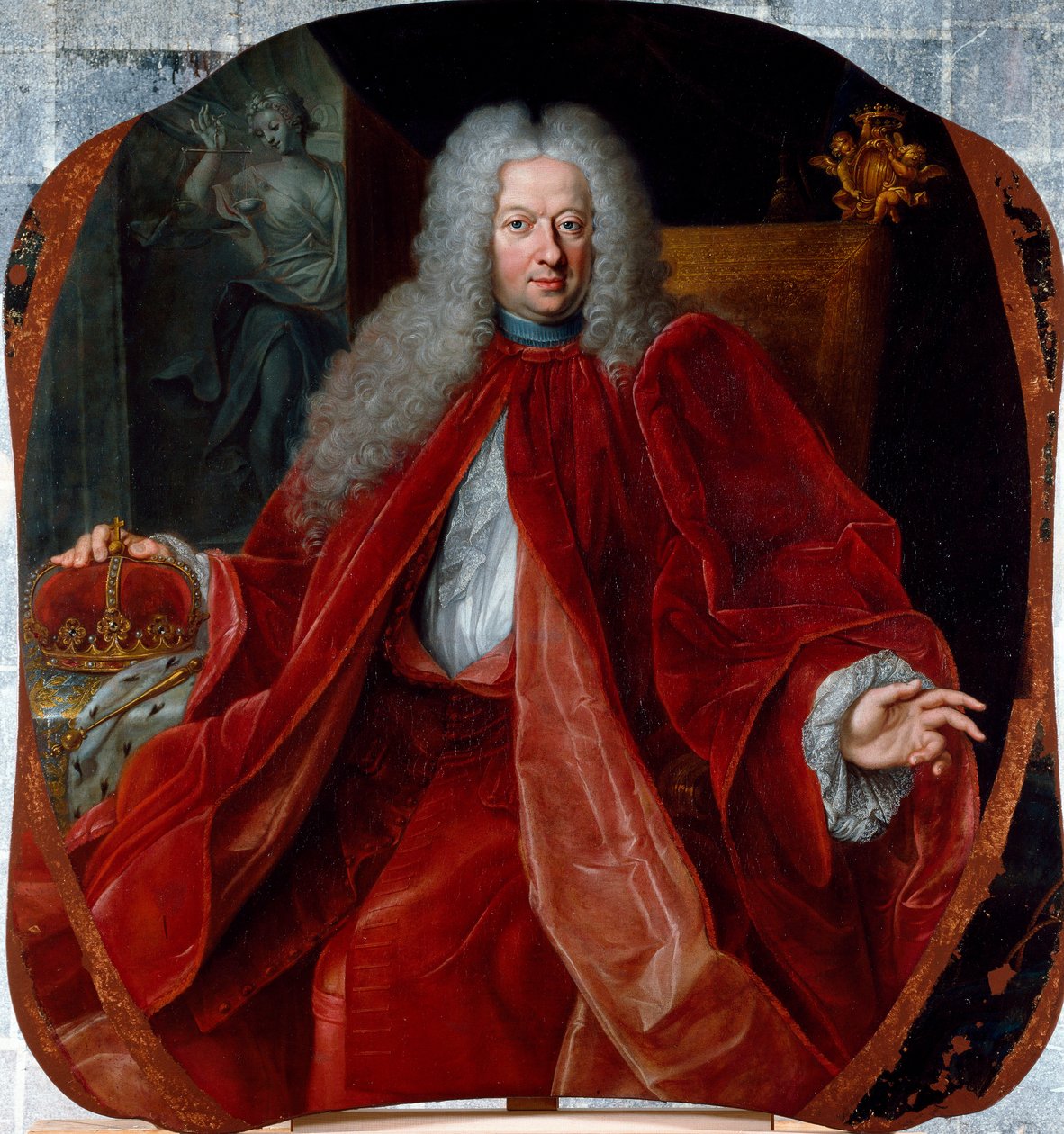 صورة لدومينيكو نيجروني (1672-1736) دوجي من جمهورية الجينات من 1723 إلى 1726. لوحة لدومينيكو بارودي بواسطة دومينيكو بارودي