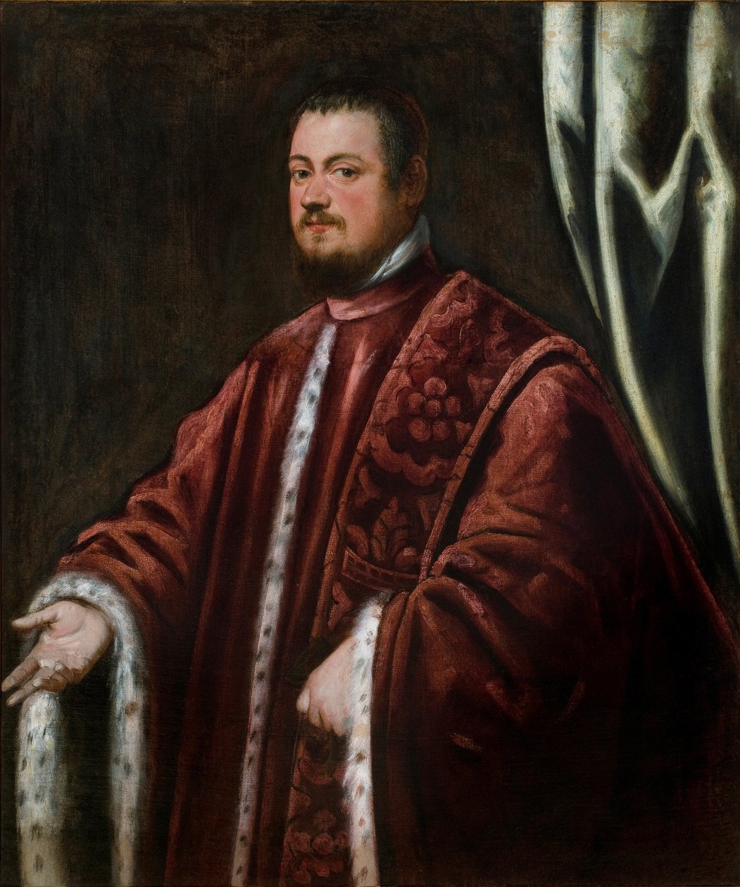Portrait de Nicolo Da Ponte (1491-1585) - Peinture de Domenico Robustio dit Tintoretto (1560-1635) ، huile sur toile بواسطة دومينيكو روبوستي تينتوريتو