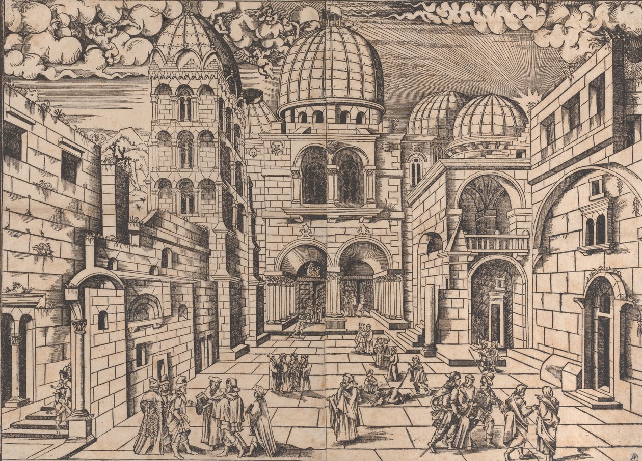 كنيسة القيامة ، القدس ، كاليفورنيا. 1546. بواسطة دومينيكو دال غريشي