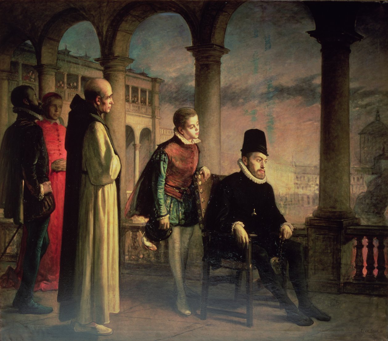 فيليب الثاني (1527-98) يعلن إيمانه بواسطة دومينغو فالديفيسو