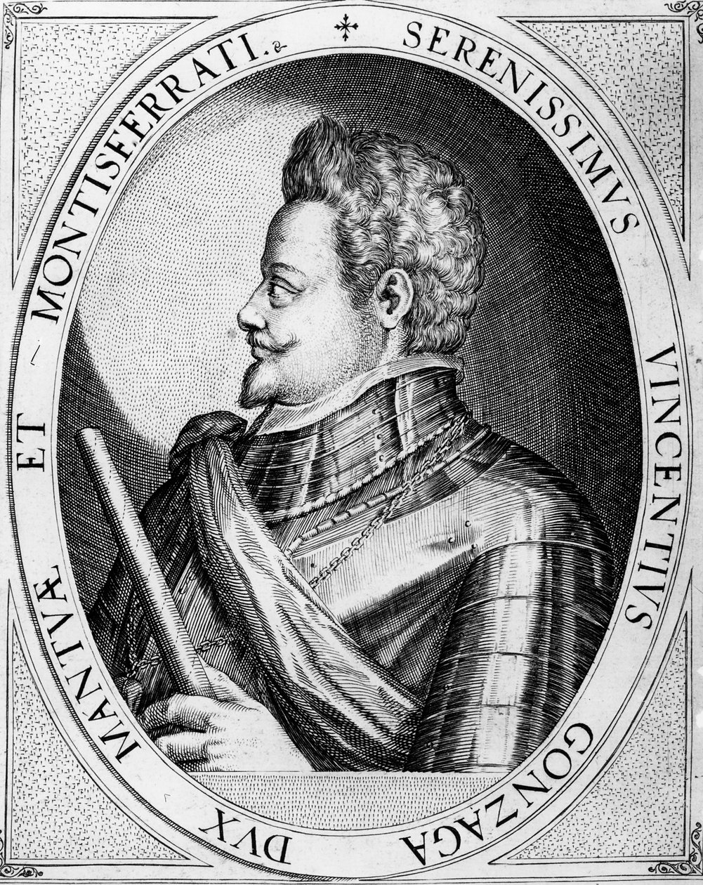 فينشنزو غونزاغا ، دوق مانتوا ، 1597 بواسطة Dominicus أو Custodis Custos