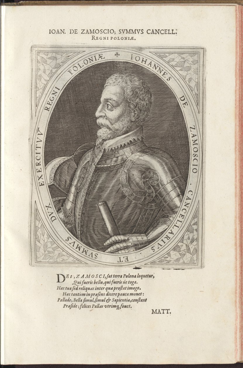هيتمان جان زامويسكي 1542-1605 بواسطة Dominicus أو Custodis Custos