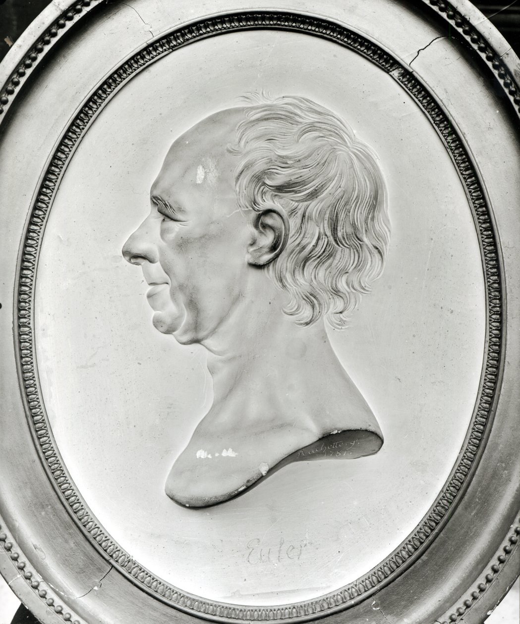 صورة ميدالية ليونارد أويلر (1707-83) 1781 بواسطة دومينيك راشيت