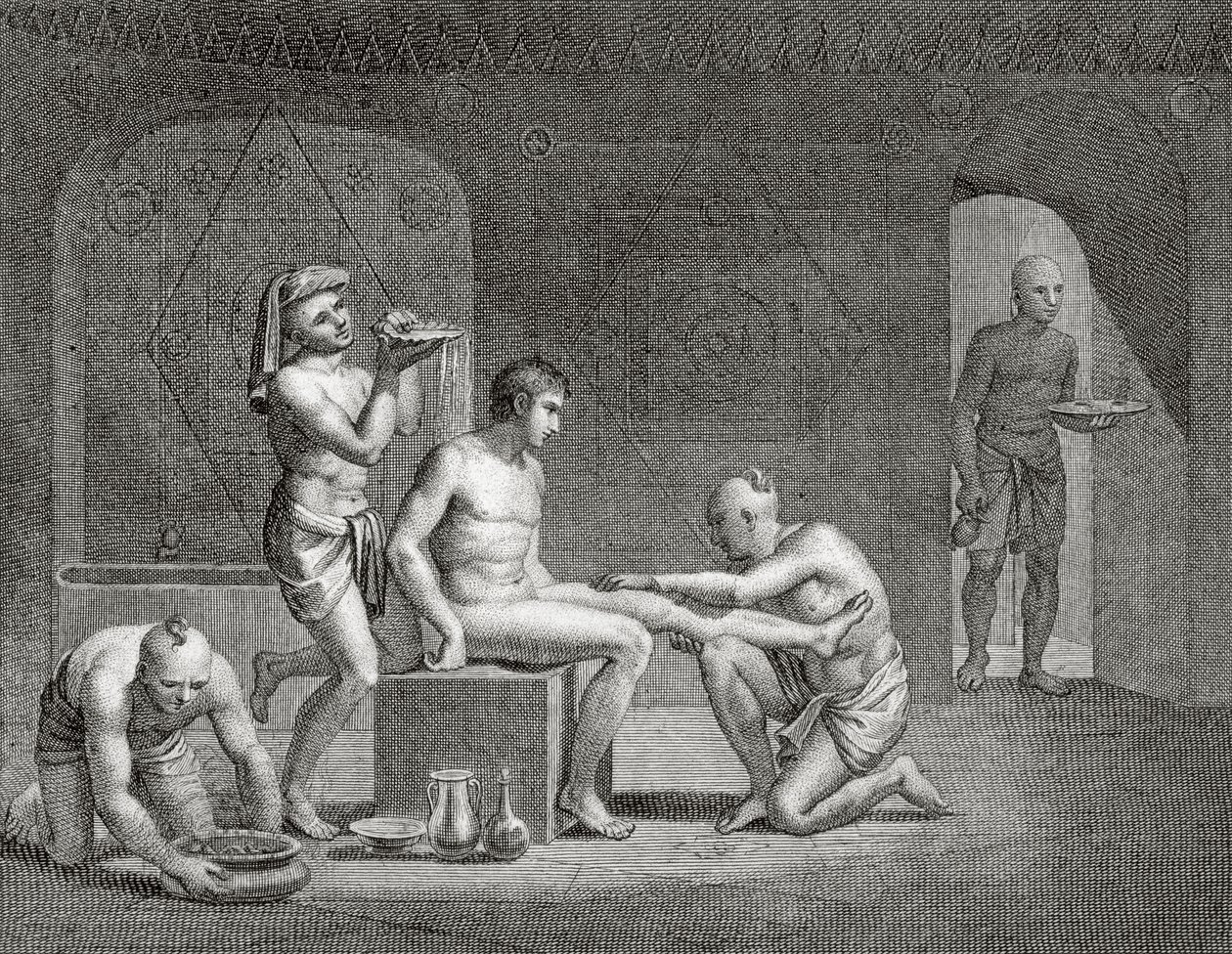 داخل الحمام المصري ، 1820s بواسطة دومينيك فيفانت دينون