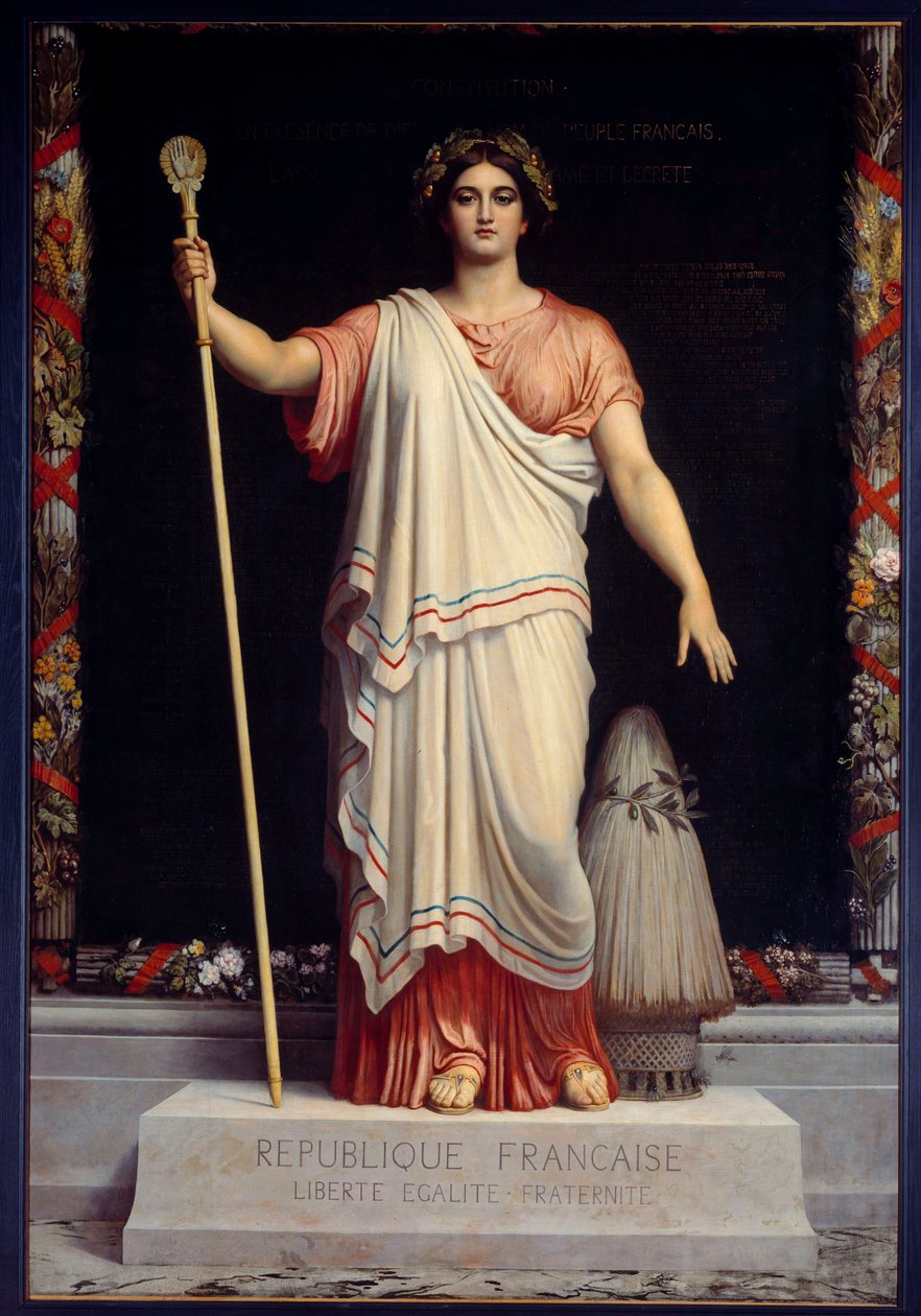 La Republique Allegorie de la Republique Francaise (فرنسا) بقلم دومينيك بابيتي (1815-1849) 1848 بواسطة دومينيك لويس بابيتي
