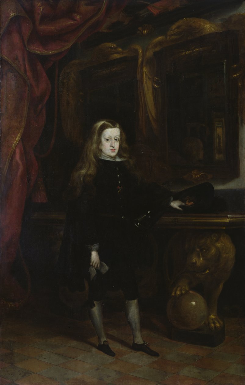 صورة لتشارلز الثاني (1661-1700) لهابسبورج ، عمره 12 ، 1673-85 بواسطة دون خوان كارينو دي ميراندا