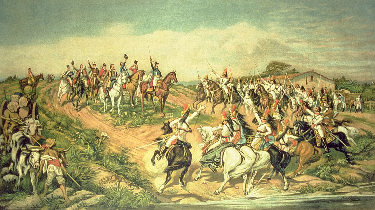 "الاستقلال أو الموت"، صرخة إيبيرانجا في 7 سبتمبر 1822 (زيت على قماش) بواسطة دون بيدرو دي فيغيريدو أميريكو