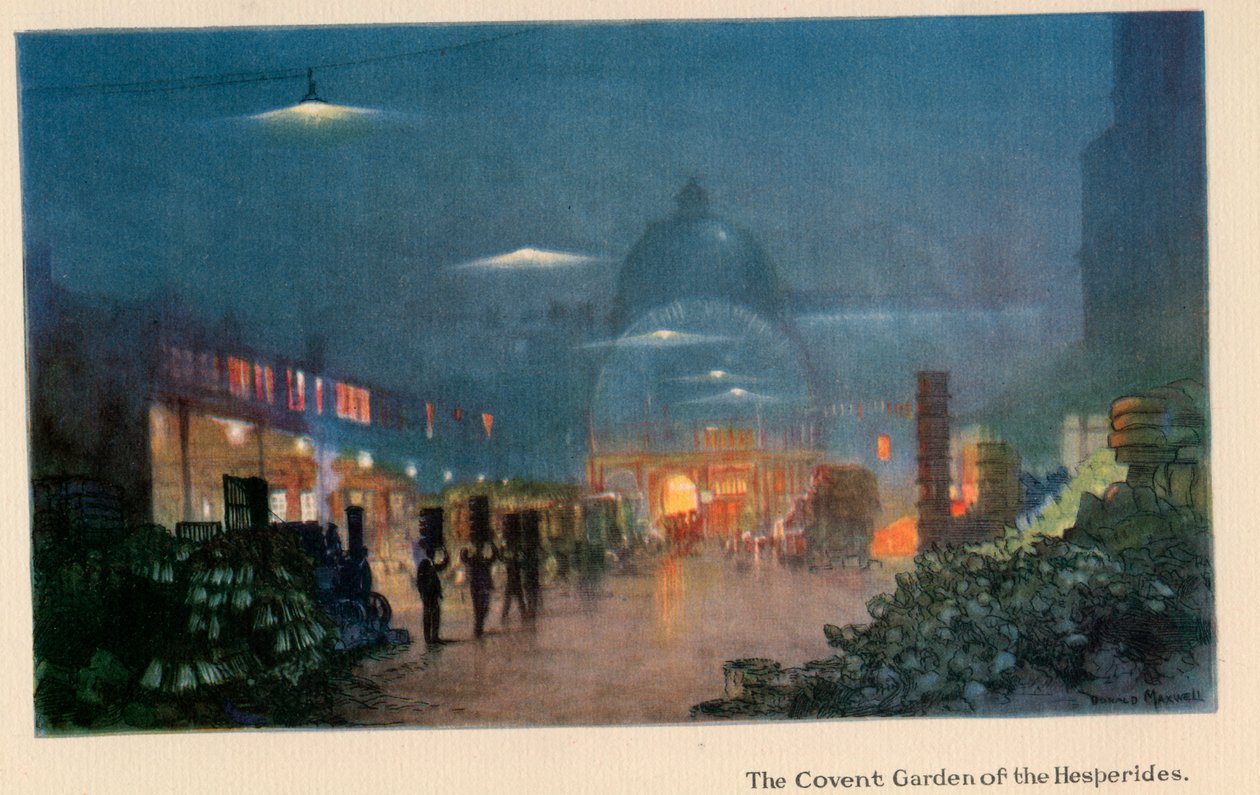 The Covent Garden of the Hesperides ، من `` The New Lights o &39;London&39; &39;، نشر عام 1926 بواسطة دونالد ماكسويل