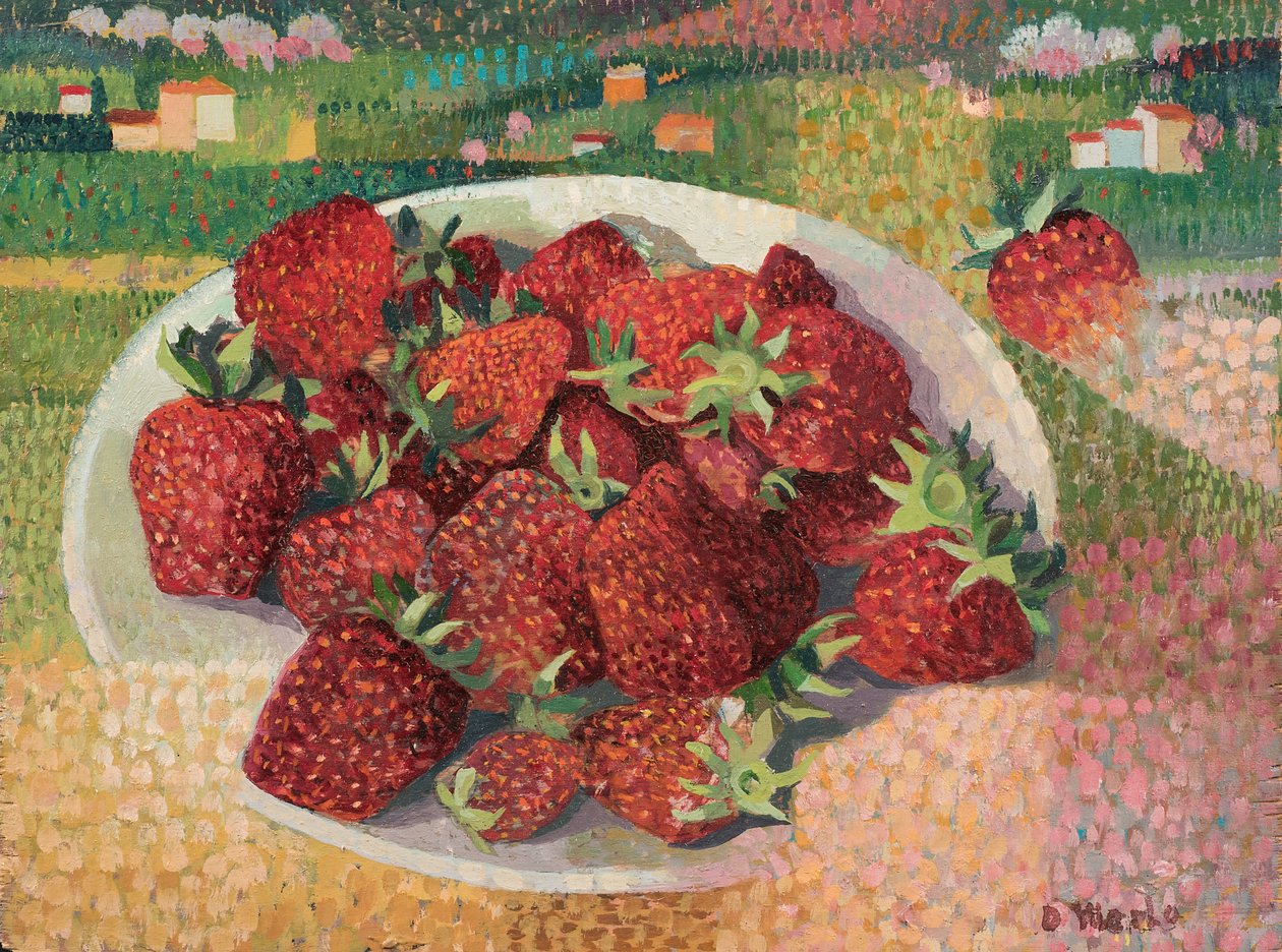 الفراولة ، c.1985 (زيت على ظهر السفينة) بواسطة دوناتيلا ميرلو