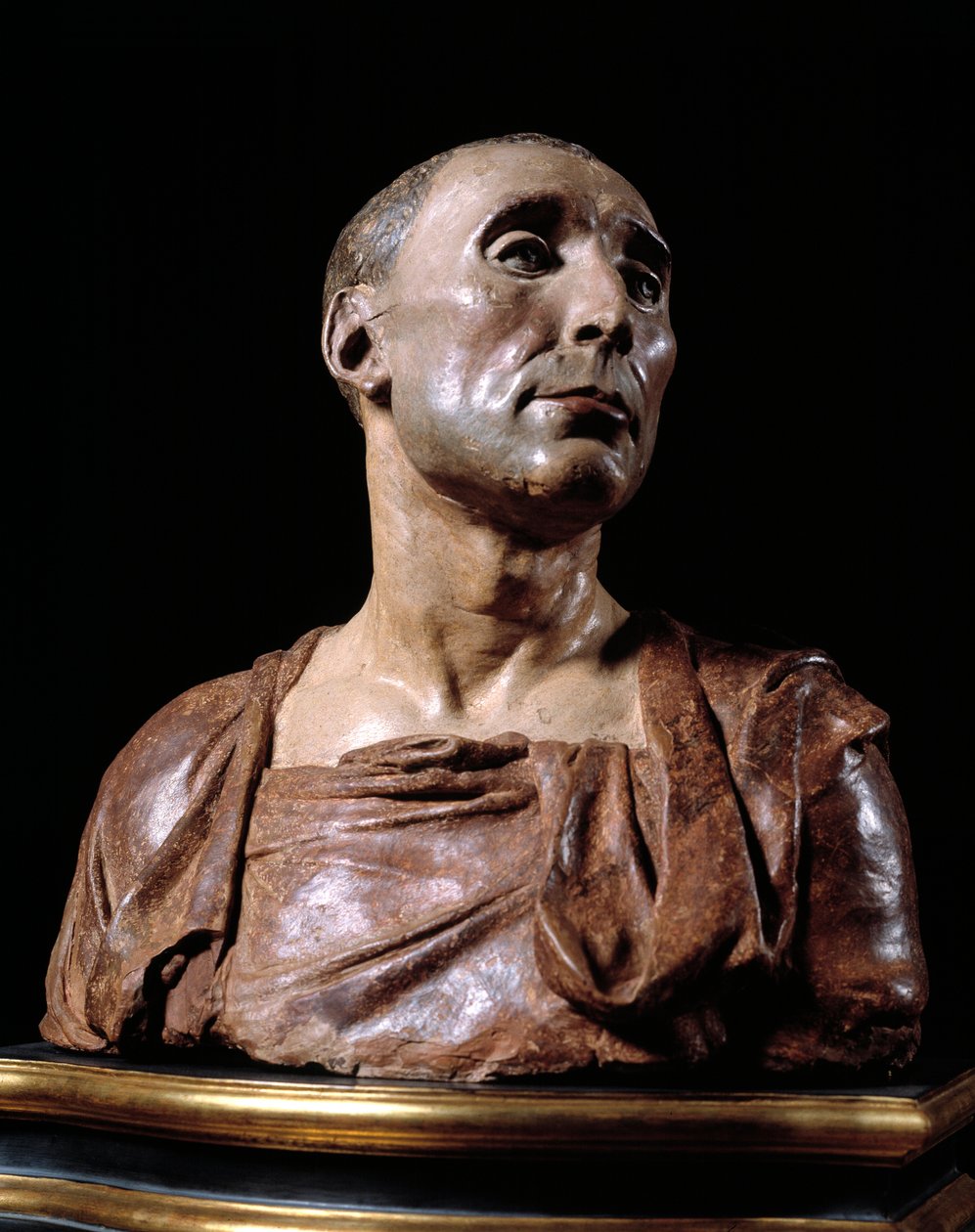 صورة تمثال نصفي للكوندوتيير نيكولو دا أوزانو (1359-1431) "" منحوتة من الطين بواسطة دوناتو دي باردي ديت دوناتيلو (1386-1466) بواسطة دوناتيلو