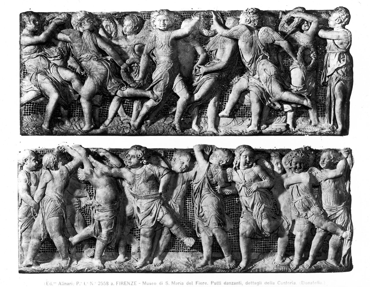 لوحة Putti الراقصة ، من كانتوريا ، في معرض الغناء في الكاتدرائية (الرخام) بواسطة دوناتيلو