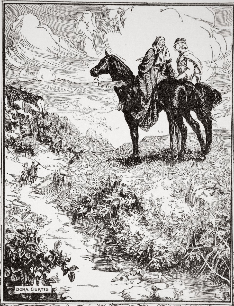 "بينما كانوا ينتظرون في الغابة الصغيرة ، 1905. بواسطة دورا كورتيس