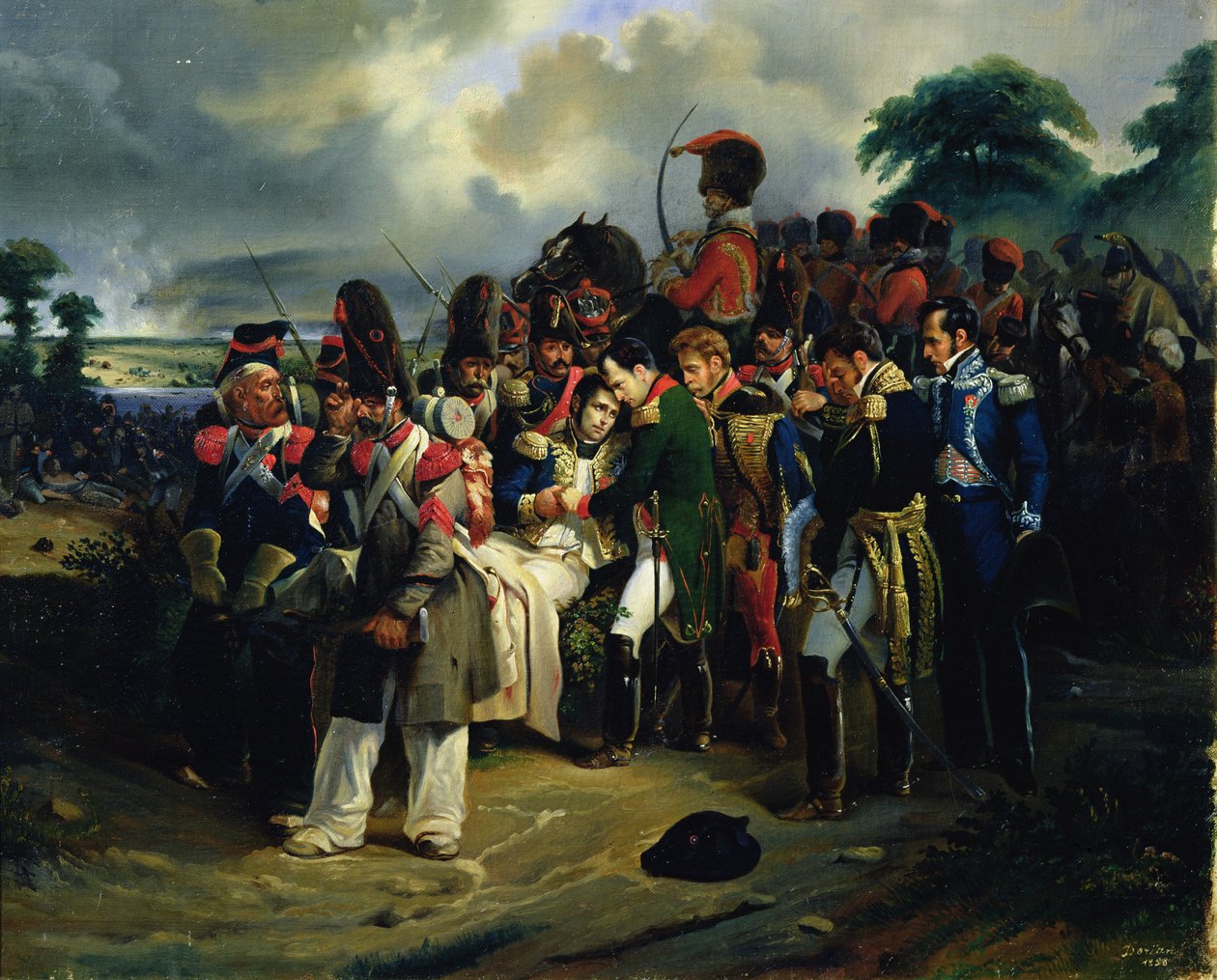 نابليون يودع المارشال جان لانيس 1858 بواسطة دوريان
