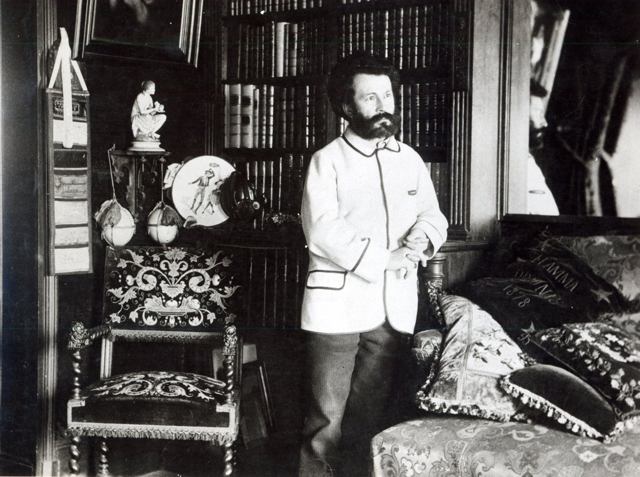 كميل فلاماريون (1842-1925) في دراسته ، 1893 بواسطة دورناك