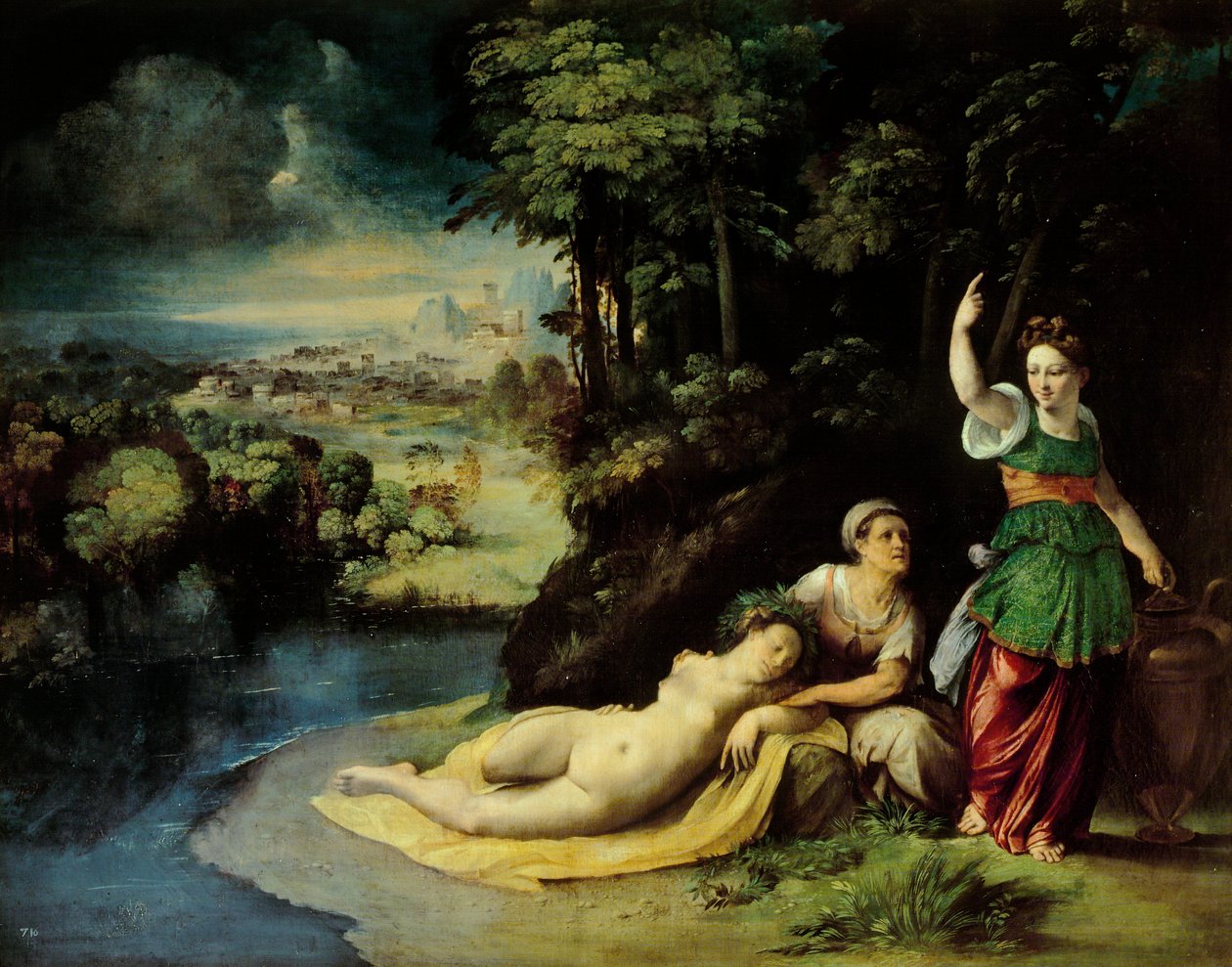 ديانا وكاليستو، حوالي 1528، لدوسو دوسي (حوالي 1486-1542)، زيت على قماش، 49x61 سم بواسطة دوسو دوسي