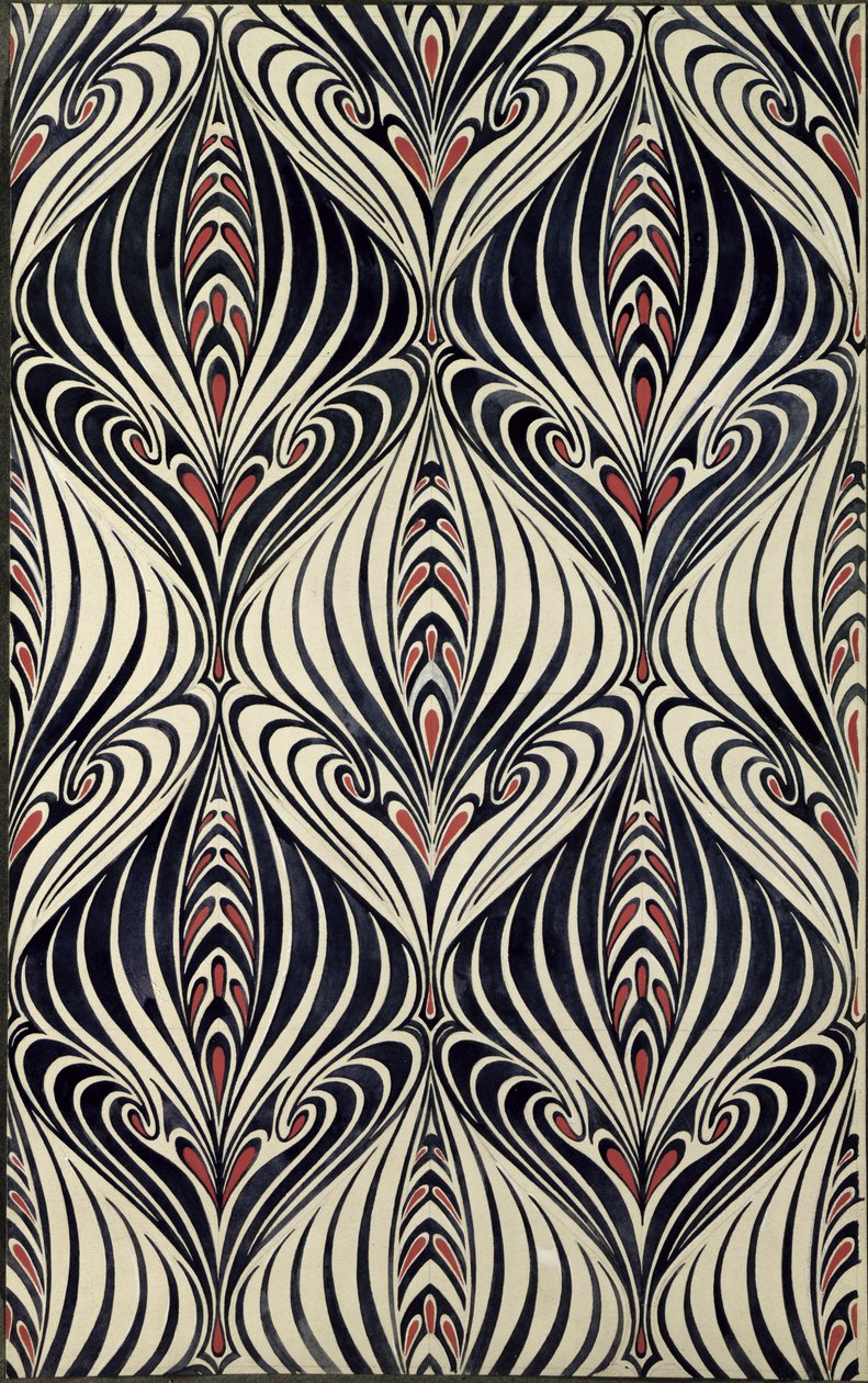 تصميم للنسيج المطبوع ، 1928 بواسطة دوجلاس ب. كوكريل