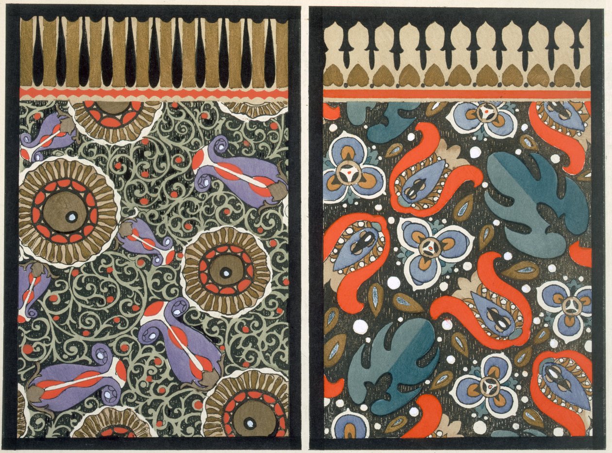 تصميم ورق الجدران ، c 1909 (طباعة استنسل) بواسطة د. P. Siegal